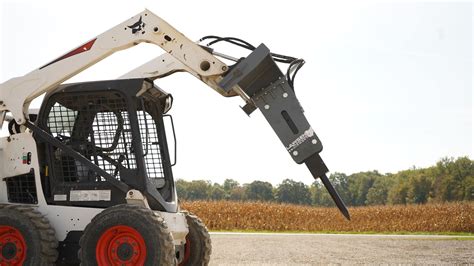 skid steer breaking concrete|skid steer concrete breaker.